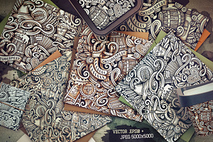 Oktoberfest Graphic Doodles Patterns