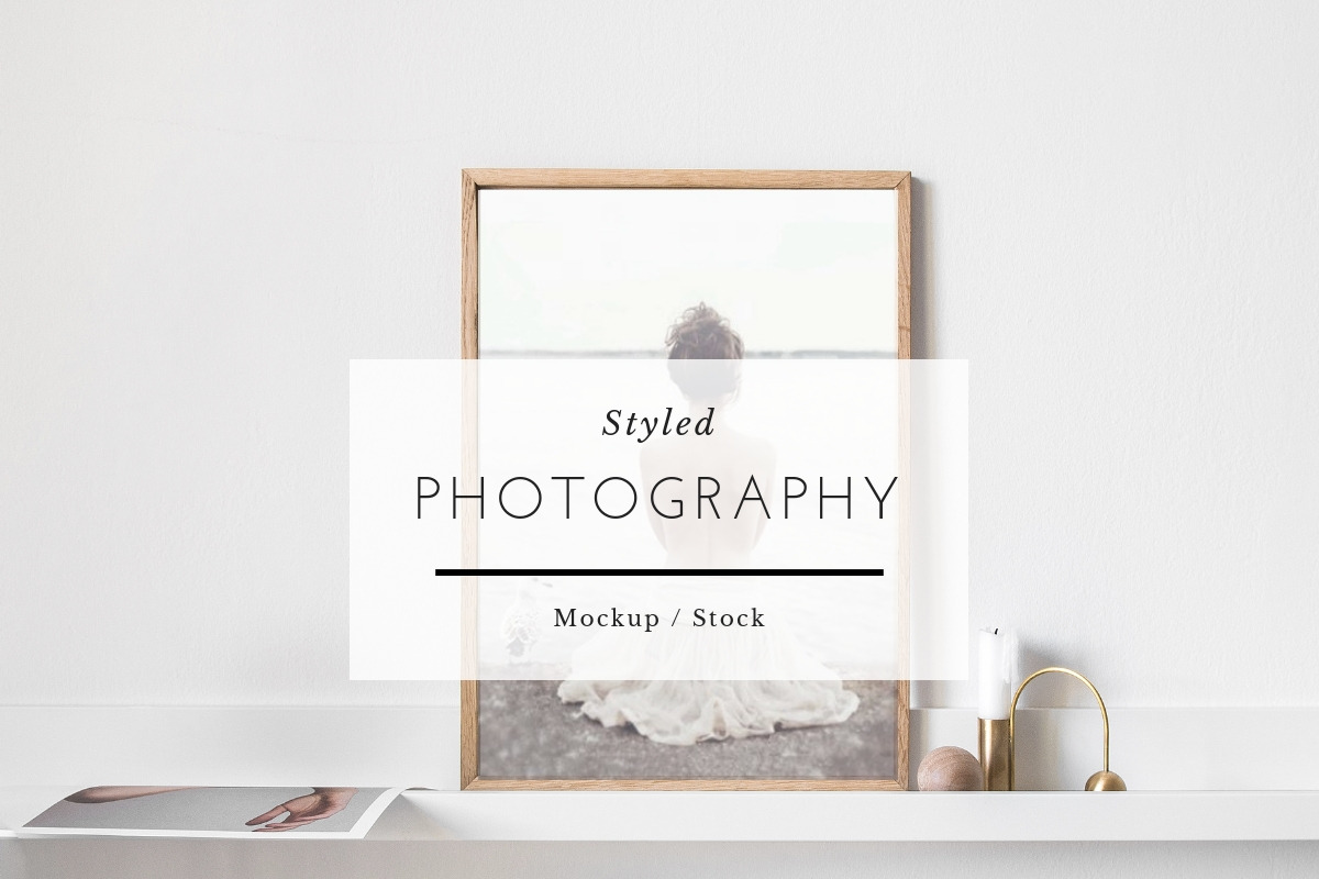 Wooden mockup, Mock ups, frame, a Mockup by VISTYLE STUDIO (Photo 1 of 2)