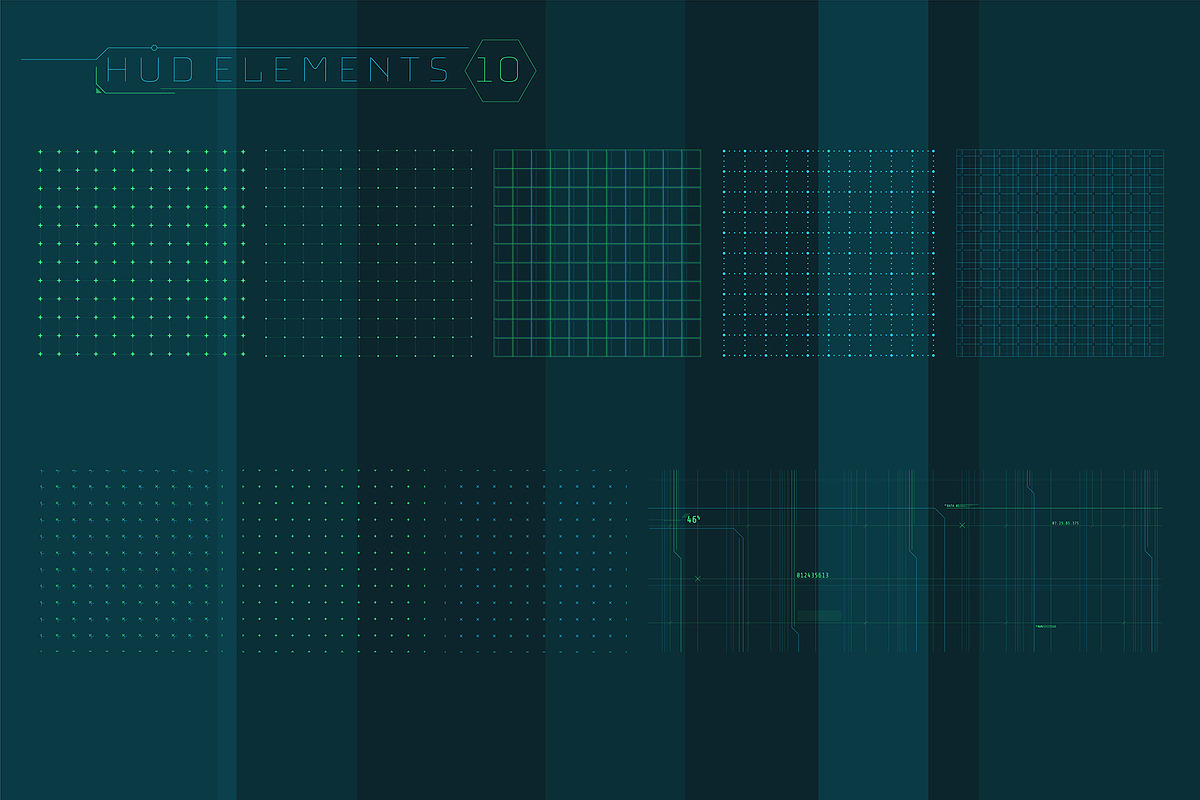 HUD Pro Infographic Elements, an Object Graphic by ConceptCafe (Photo 30 of 30)