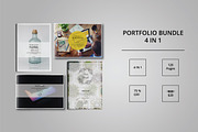 Portfolio Bundle Template Indesign, a Brochure Template by Tiempo co (Thumbnail 1 of 9)