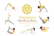 Manipura Chakra Yoga Postures, an Illustration by Sunnyfields (Thumbnail 1 of 5)