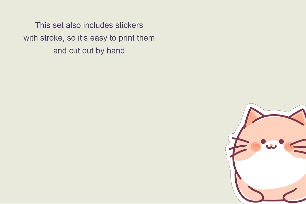 Dream Cats Sticker Pack, an Object Graphic by natalisart (Photo 5 of 5)