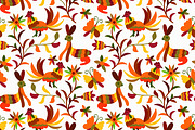 Otomi styled seamless patterns, a Pattern Graphic by alexmakarova (Thumbnail 1 of 4)