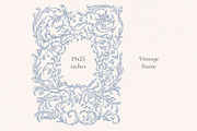 Floria Vintage Png & Vector Frames, a Decorative Illustration by Ekaproeka (Thumbnail 6 of 7)