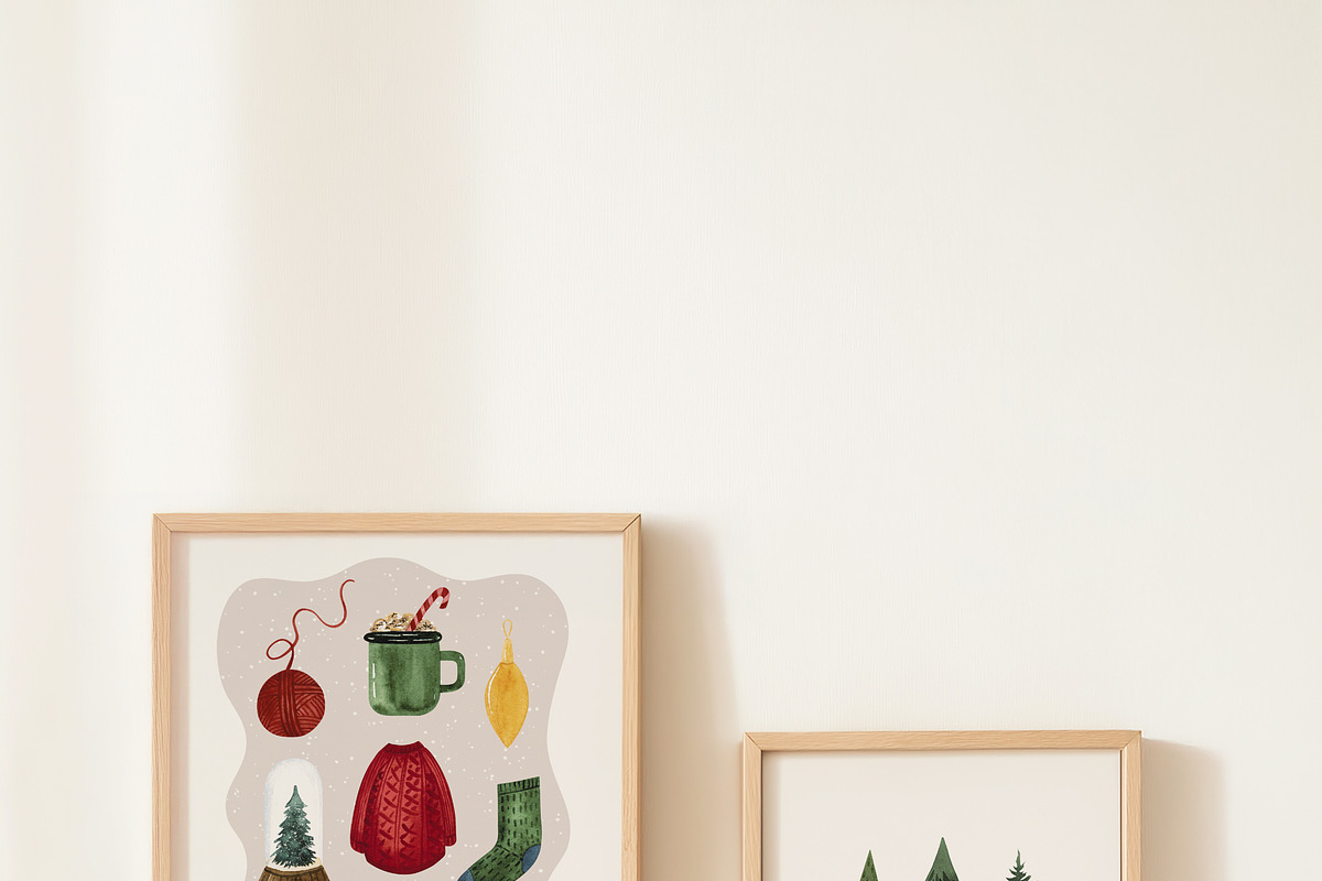 Watercolor WINTER HOLIDAYS, a Seasonal Illustration by LeriaArt watercolor (Photo 7 of 16)