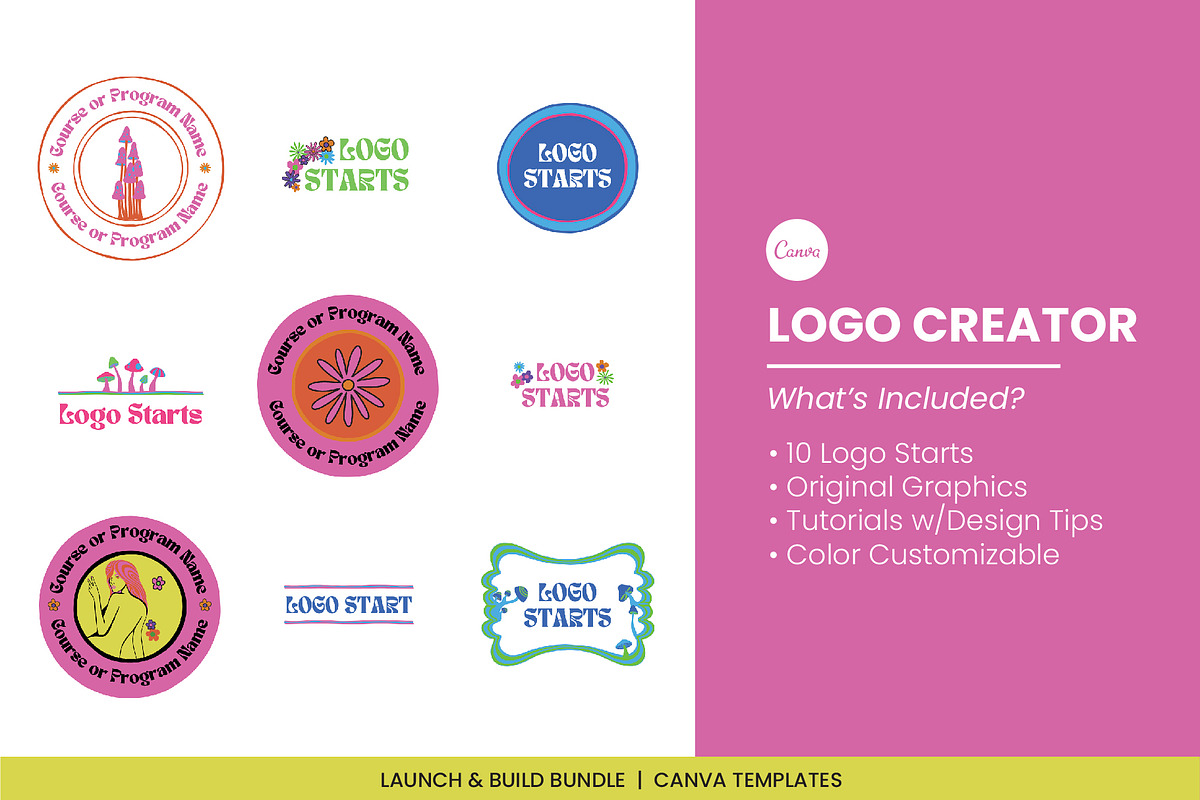 Psychedelic Canva Brand Collection, a Social Media Template by WorkShy Studio (Photo 4 of 23)