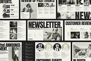 Newsletter Presentation Template, a Presentation Template by E-Type