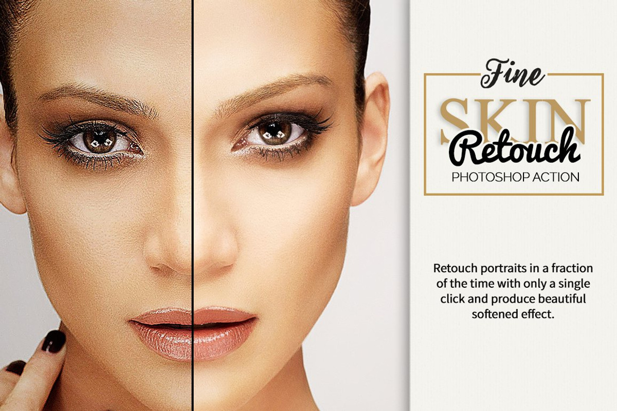 Fine Skin Retouch Photoshop Action preview 5