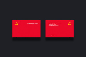 Audiosystème business card template