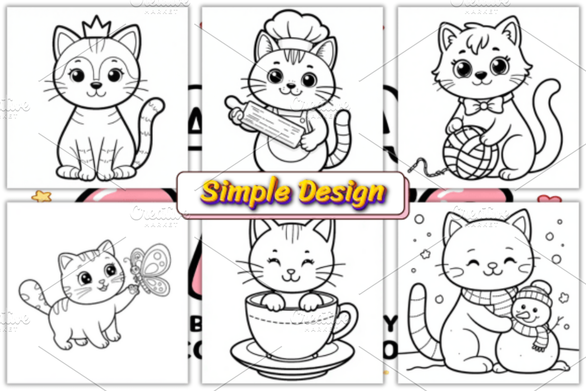 Bold and Easy Kawaii Cats, an Animal Illustration by Ink Gallery (Photo 3 of 5)