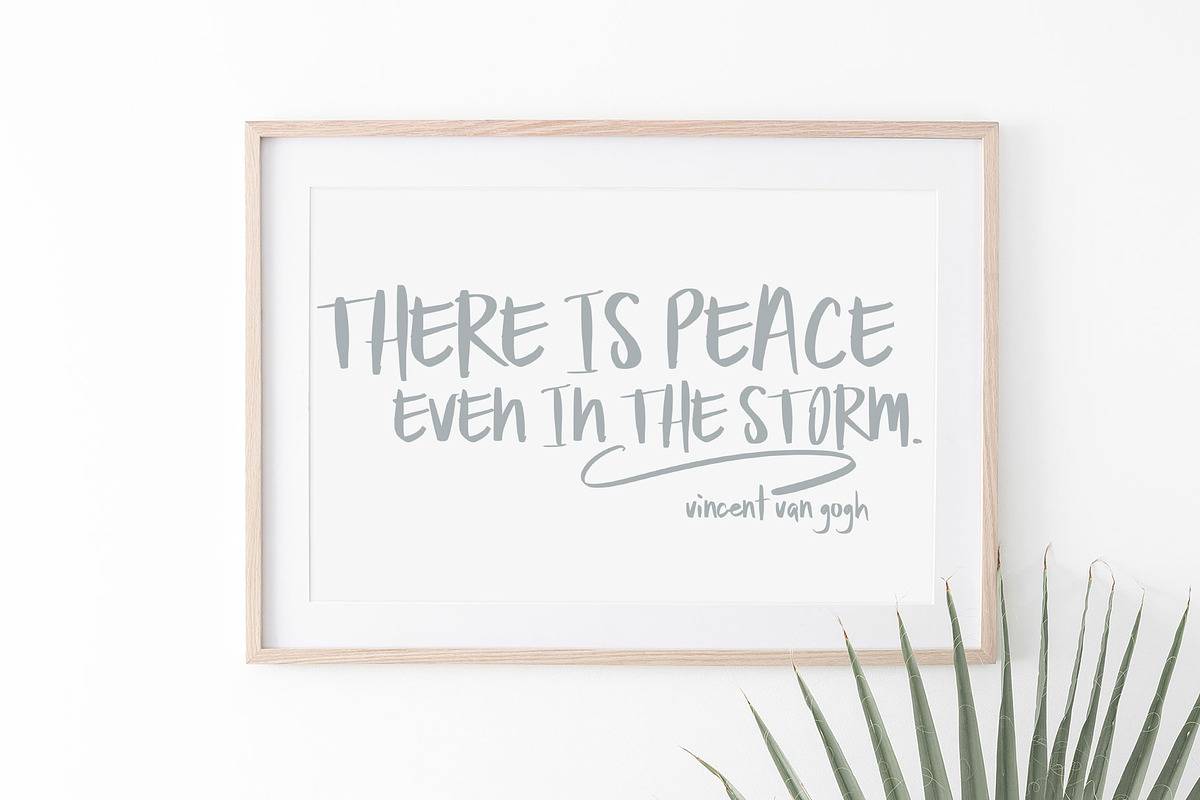 In The Stillness Handwritten font, a Handwritten Font by Jodi Van der Kruik (Photo 2 of 6)