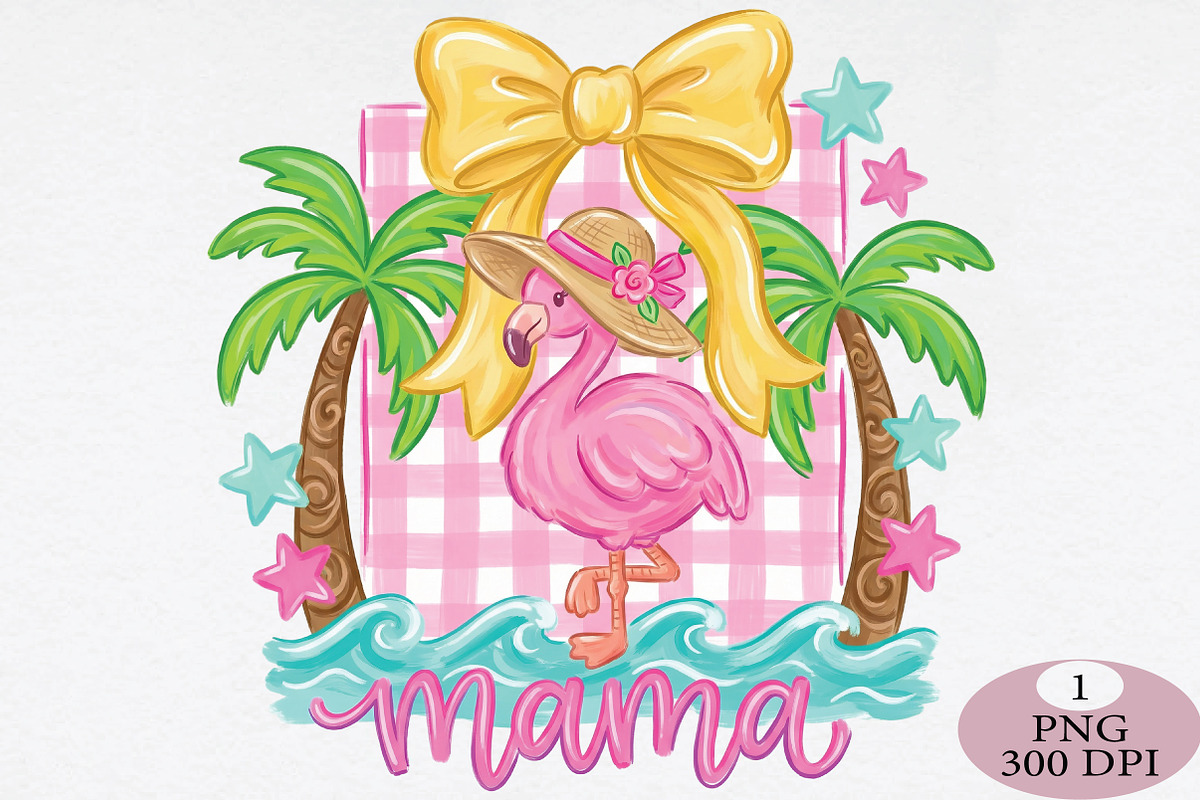 Summer Beach Mama PNG, an Illustration by Daily.Designs (Photo 1 of 5)
