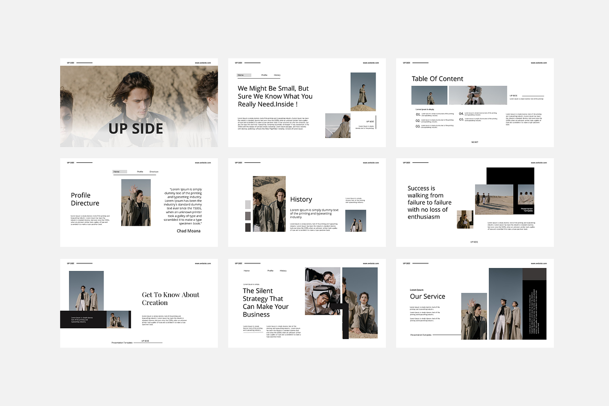 Upside Powerpoint Template, a Presentation Template by Spesifikstd