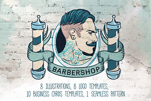 Vintage Barbershop Branding Kit