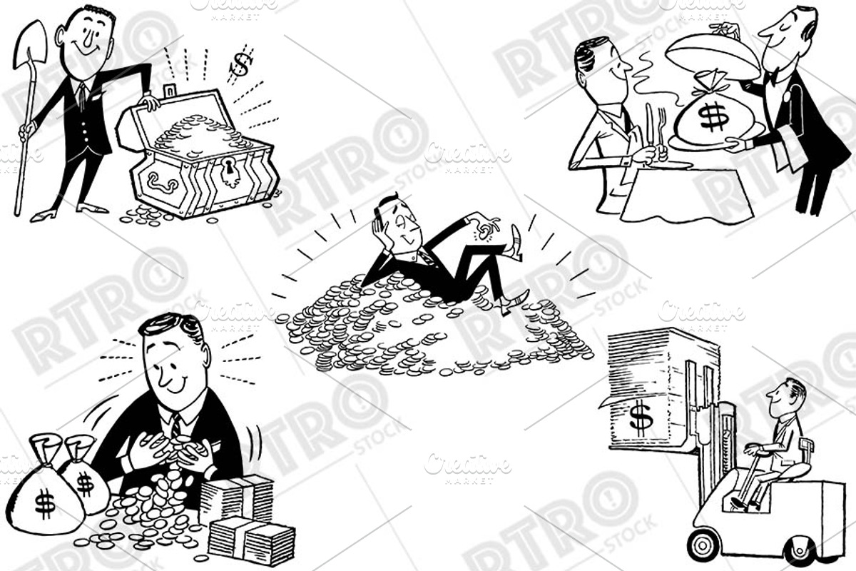 RTRO Money & Wealth 1, a Work Illustration by RTRO Stock (Photo 3 of 5)
