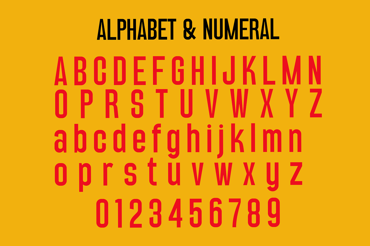 Rontok - A Modern Sans Condensed, a Sans Serif Font by Marvadesign (Photo 10 of 16)