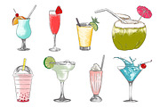 Hand drawn cocktails collection, a Food Illustration by Akimo Mia (Thumbnail 2 of 5)