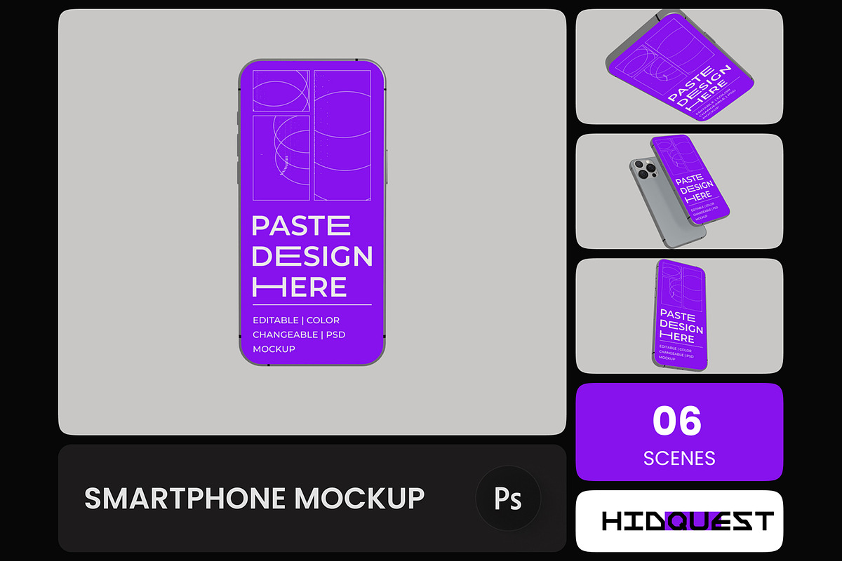 Smartphone Mockup, an iPhone Mockup by hiddemaru (Photo 1 of 4)