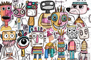 Doodle Planet: Funky creature Faces, an Animal Illustration by NiiiNArt (Thumbnail 3 of 8)