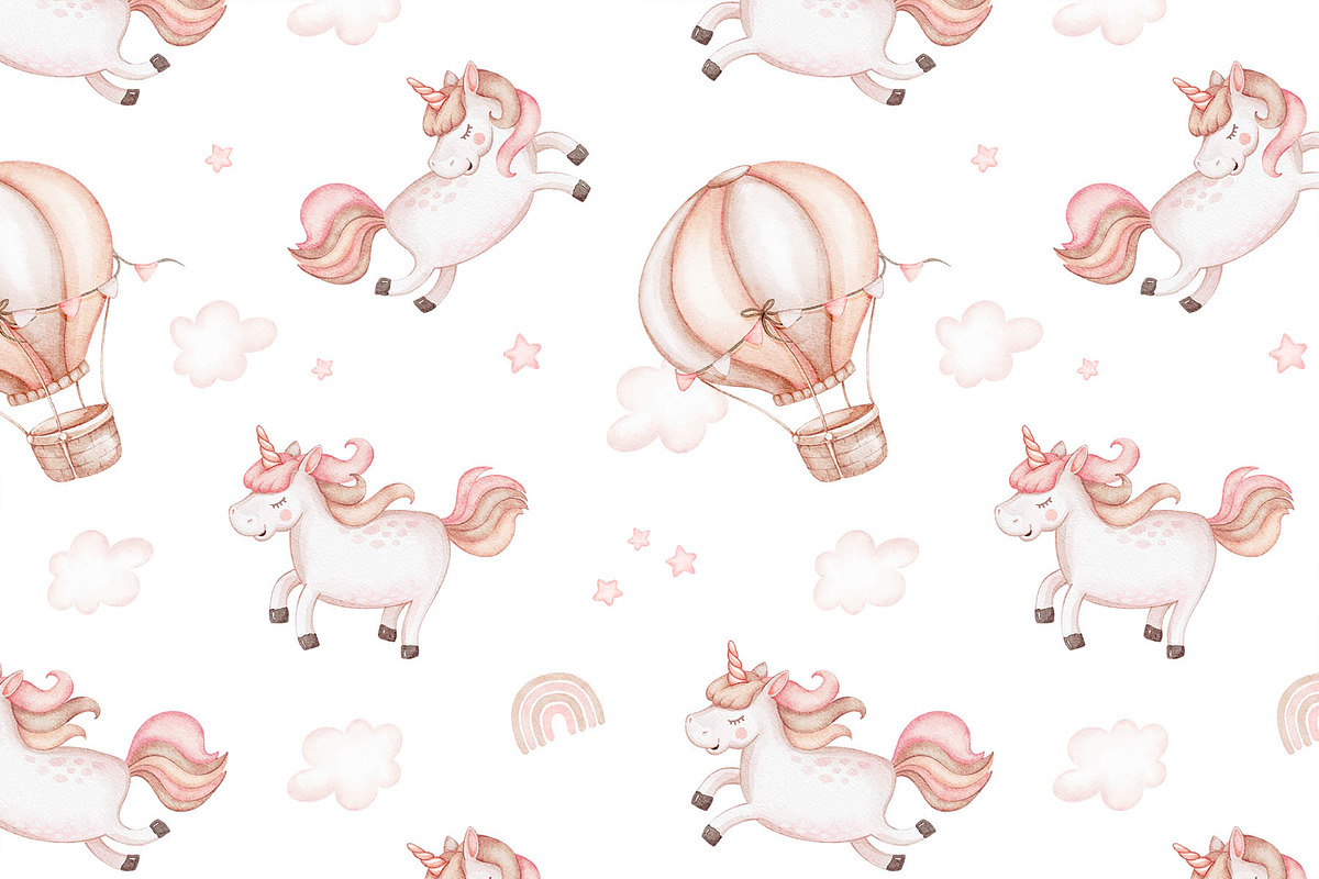 Unicorn Sweet Dreams Set, an Object Illustration by Eva Katerina (Photo 7 of 8)