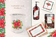 Christmas Watercolor Clipart Set, a Seasonal Illustration by AnitaPol (Thumbnail 3 of 15)