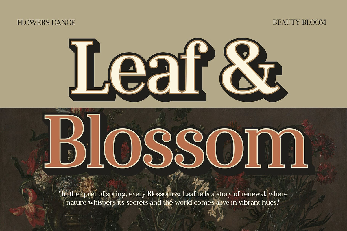 Jevale 3D, a Serif Font by Craft Supply Co. (Photo 7 of 8)