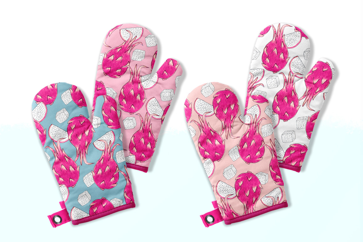 Dragonfruit - Set patterns, a Pattern Graphic by Yummy (Photo 6 of 10)