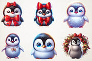 Cute Christmas Baby Penguin Sublimat, an Illustration by RobertsArt (Thumbnail 4 of 5)
