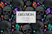 Delusion Pattern, a Pattern Graphic by GreyLilac (Thumbnail 1 of 3)