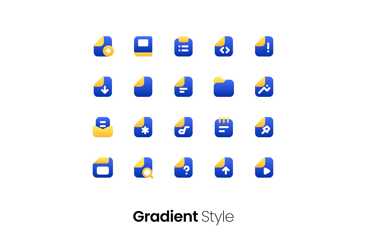 5 Styles Document Icon Pack, a Duotone Icon by hafizhhapis (Photo 6 of 6)