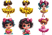 Adorable Girl Bow Clipart, an Illustration by DreamArtGraphic (Thumbnail 4 of 5)