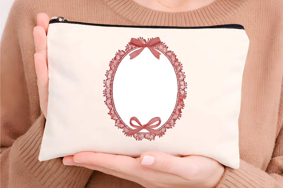 Romantic Bows Frames Patterns, an Illustration by Digital Artistic99 (Photo 8 of 9)
