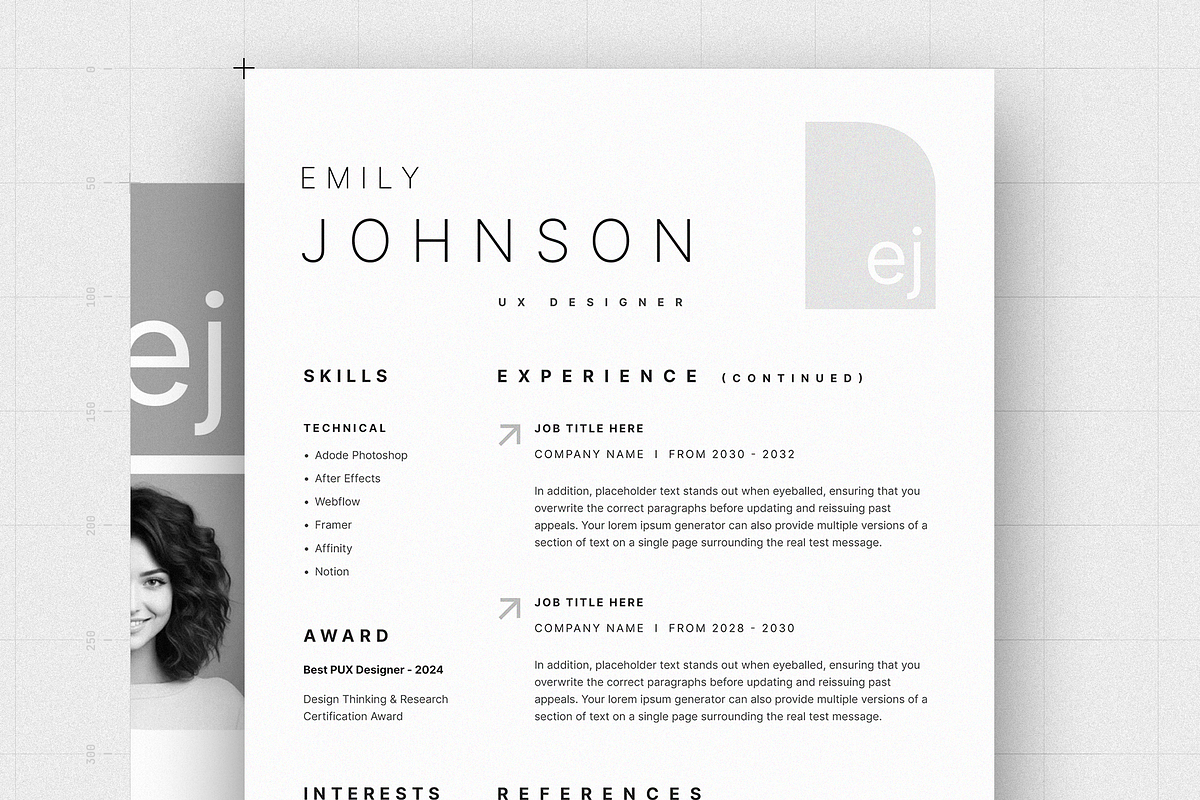 Resume/CV, a Resume Template by Reuix Studio (Photo 3 of 6)
