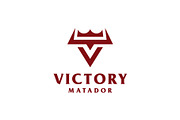 Letter V Bull Crown Logo, a Branding & Logo Template by Buqancreative (Thumbnail 1 of 4)