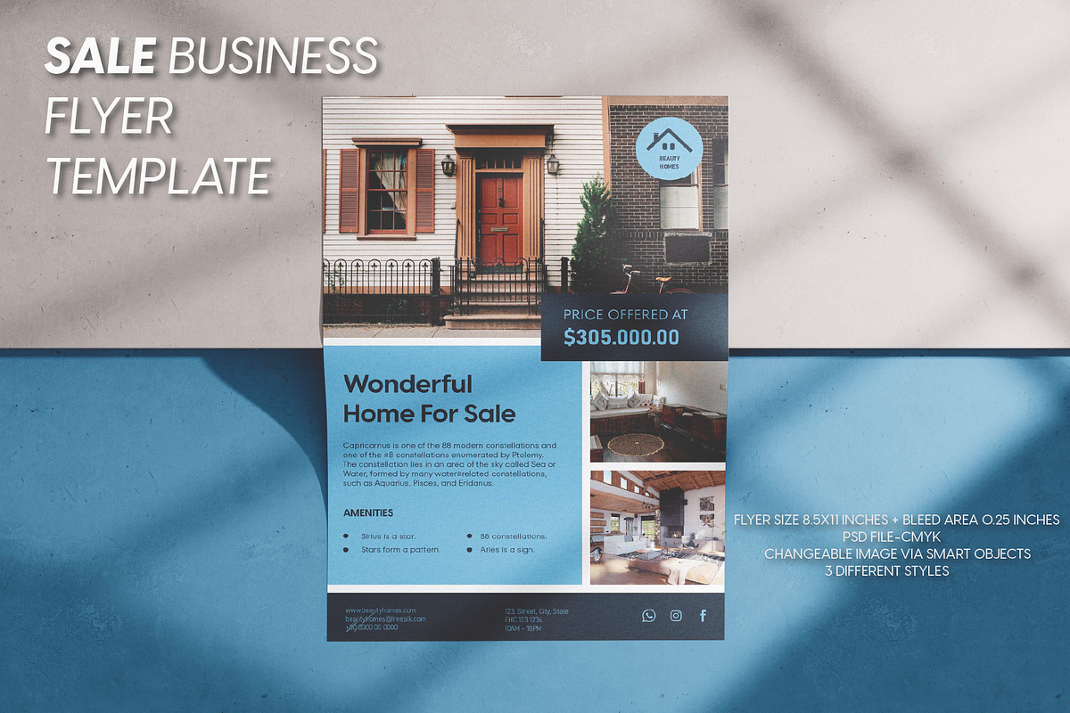 Real estate wonderful home for sale, a Flyer Template by Workhu (Photo 1 of 4)