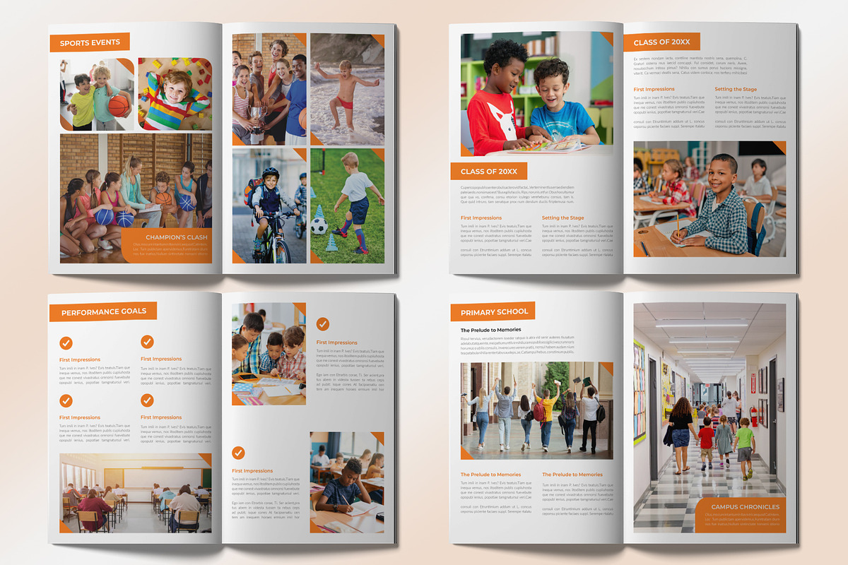 School Yearbook Photo Album, a Brochure Template by graphypix (Photo 6 of 8)