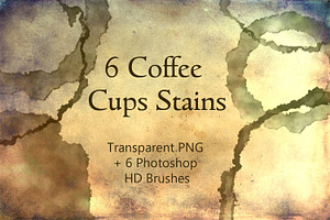 Cups Stains PNG Photoshop Brushes