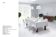 Dining Room Tablecloth Mockup, a Household Mockup by creatsy2 (Thumbnail 4 of 5)