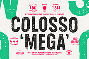Colosso Mega Display Font, a Sans Serif Font by More Etc. Studios (Thumbnail 1 of 13)