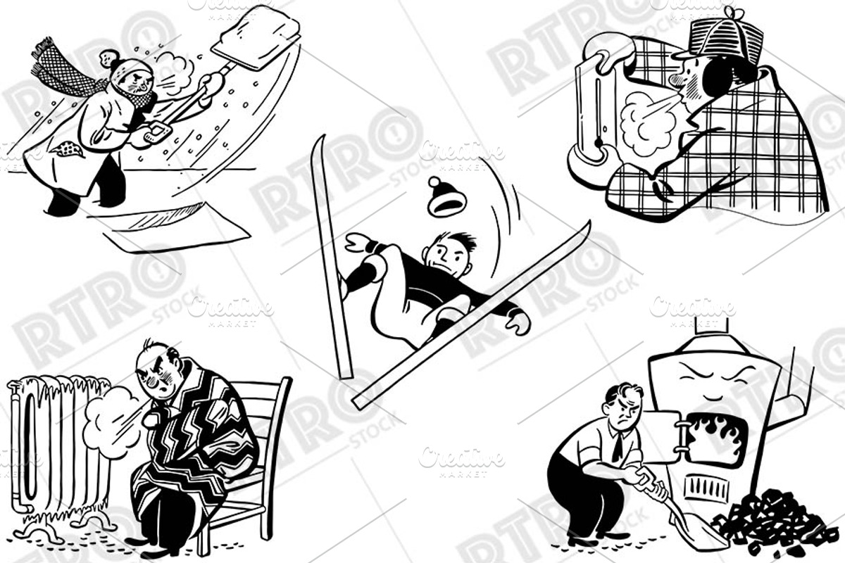 RTRO Winter 1, a Person Illustration by RTRO Stock (Photo 5 of 5)