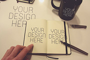 Notebook Mockup + Freebie, a Cups & Container Mockup by MoonfishStudio (Thumbnail 4 of 4)