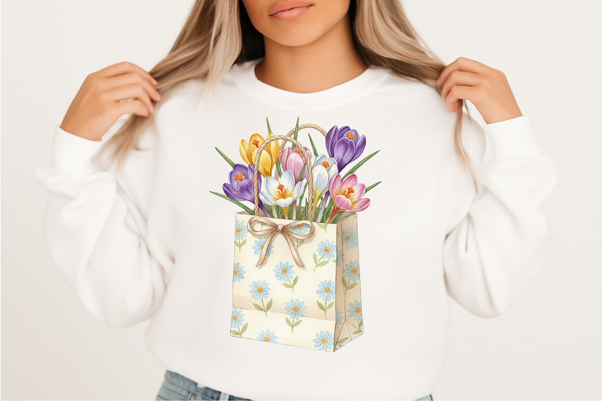 Watercolor Crocuses Clipart Bundle., an Illustration by SVGArt (Photo 7 of 9)