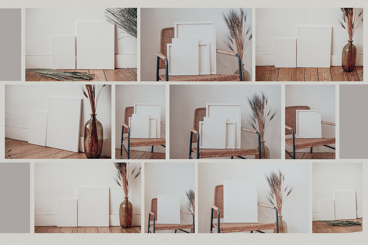 Artwork Canvases Mockup, a Print Template by Artcoast Studio (Photo 4 of 6)