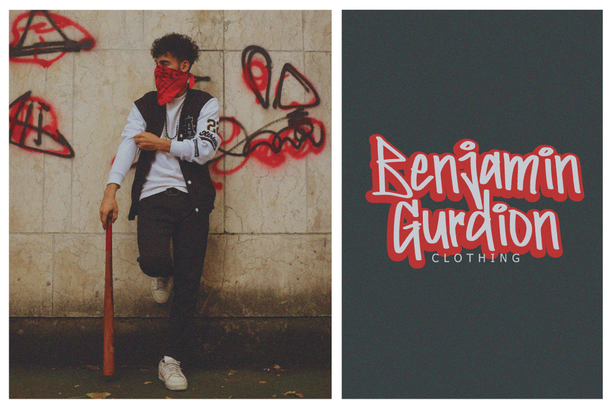 Circle Around - Graffiti Font, a Handwritten Font by tebaltipislab (Photo 3 of 9)