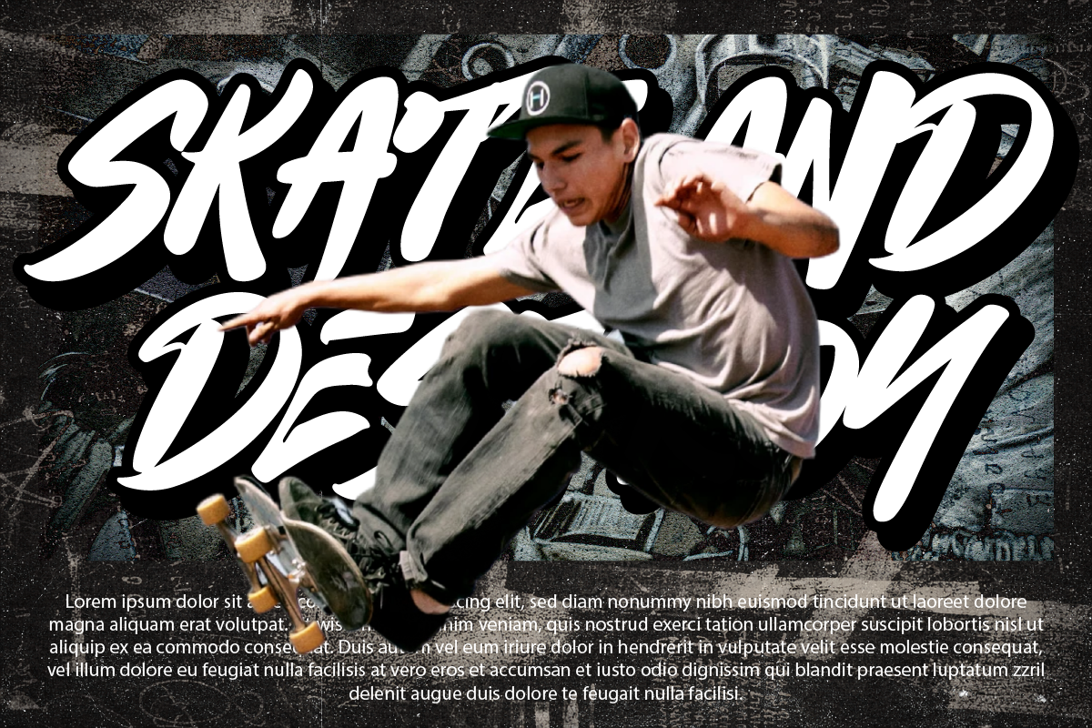 Thelawes Street Brush Graffiti Font, a Handwritten Font by Ronny Studio (Photo 5 of 9)