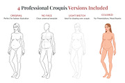 Maternity Fashion Croquis Templates, a Person Illustration by Shorena Fashion Draws (Thumbnail 4 of 12)