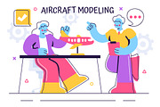 10 Aircraft Modelling Illustration, a Person Illustration by denayunebgt (Thumbnail 4 of 4)