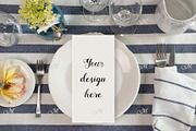 Maritime Dinner Menu Mockup, a Product Mockup by Maddy's Art & Mockups (Thumbnail 1 of 2)