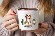 Watercolor Autumn Dog Clipart, an Illustration by SVGArt (Thumbnail 7 of 8)