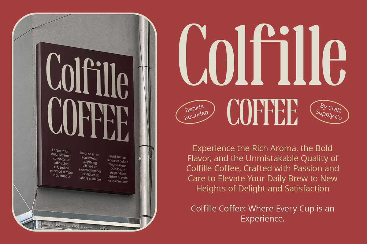 Benida Rounded, a Serif Font by Craft Supply Co. (Photo 7 of 8)